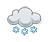 Leichter Schneefall