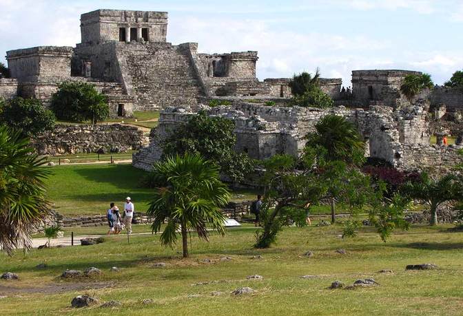 Die berühmten Maya-Stätten von Tulum (hier im November) sind von Cancun nur einen Tagesausflug weit entfernt