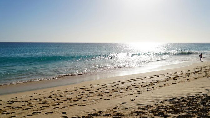 So endet der Tag am Strand von Boa Vista 