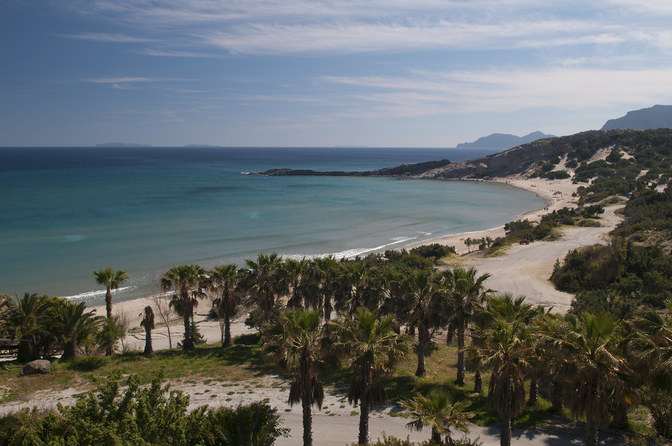 Ein echtes Paradies - Paradise Beach, am südlichsten Zipfel von Kos, aufgenommen im April