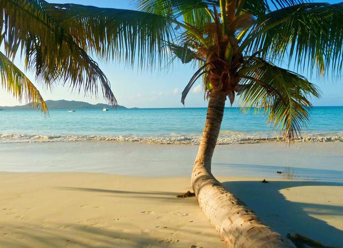 Strand Anse Volbert auf der Insel Praslin – aufgnommen im Juni