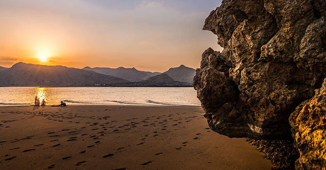 Lichtstimmung und Strand wie aus tausendundeiner Nacht: der Oman
