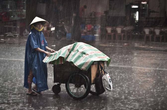 Wenn es schüttet, schüttet es - Regenzeit in Vietnam