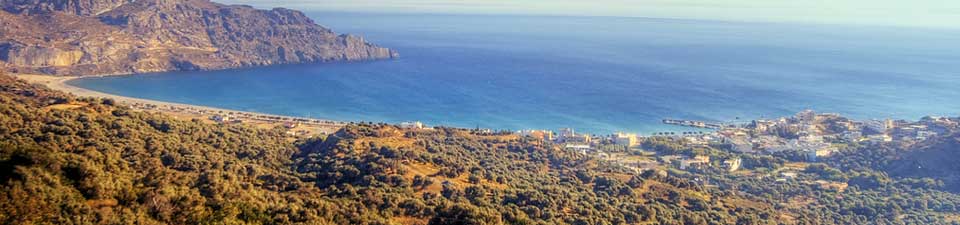 Natur und Meer, in dieser typischen, langgezogenen Bucht bei Plakias